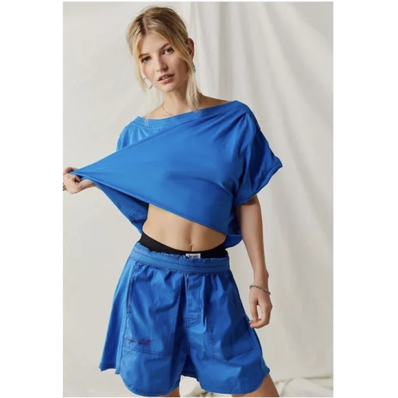 Free People Other - Free People Perfect Pima Boxer Set Blue Size XL New
